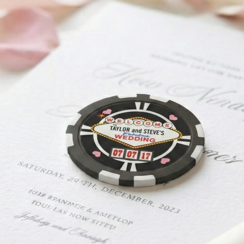 Wedding Poker Chips