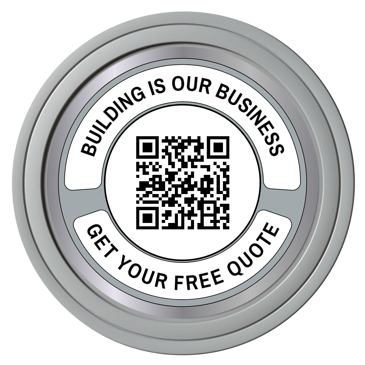 Acme Construction Composite Poker Chips - Gray / Solid - Front