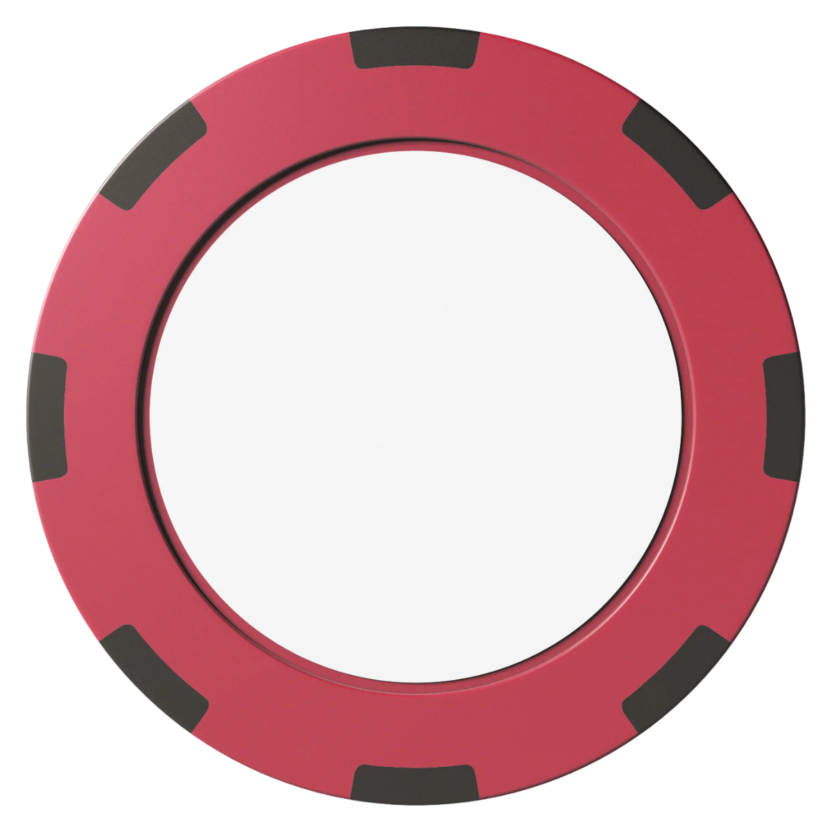 Create Your Own Clay Poker Chips - Red / 8 Spot (2 Tone) / 40mm - Back