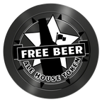 Free Beer Drink Aluminum Poker Chips - Black - Front