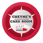 Cheyne's Card Room 2" Oversized Poker Chips - Red - Front