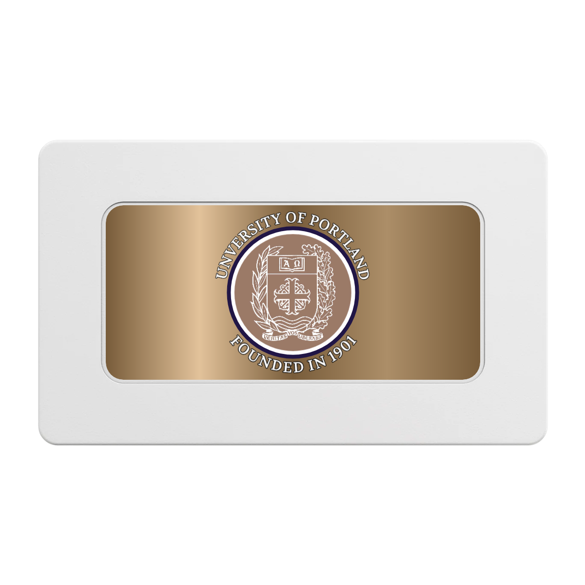 Air Force ROTC Det 695 Rectangular Poker Chip Plaques - White - Back