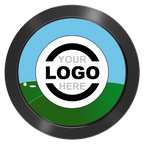 Going Golfing Today Aluminum Poker Chips - Black - Back