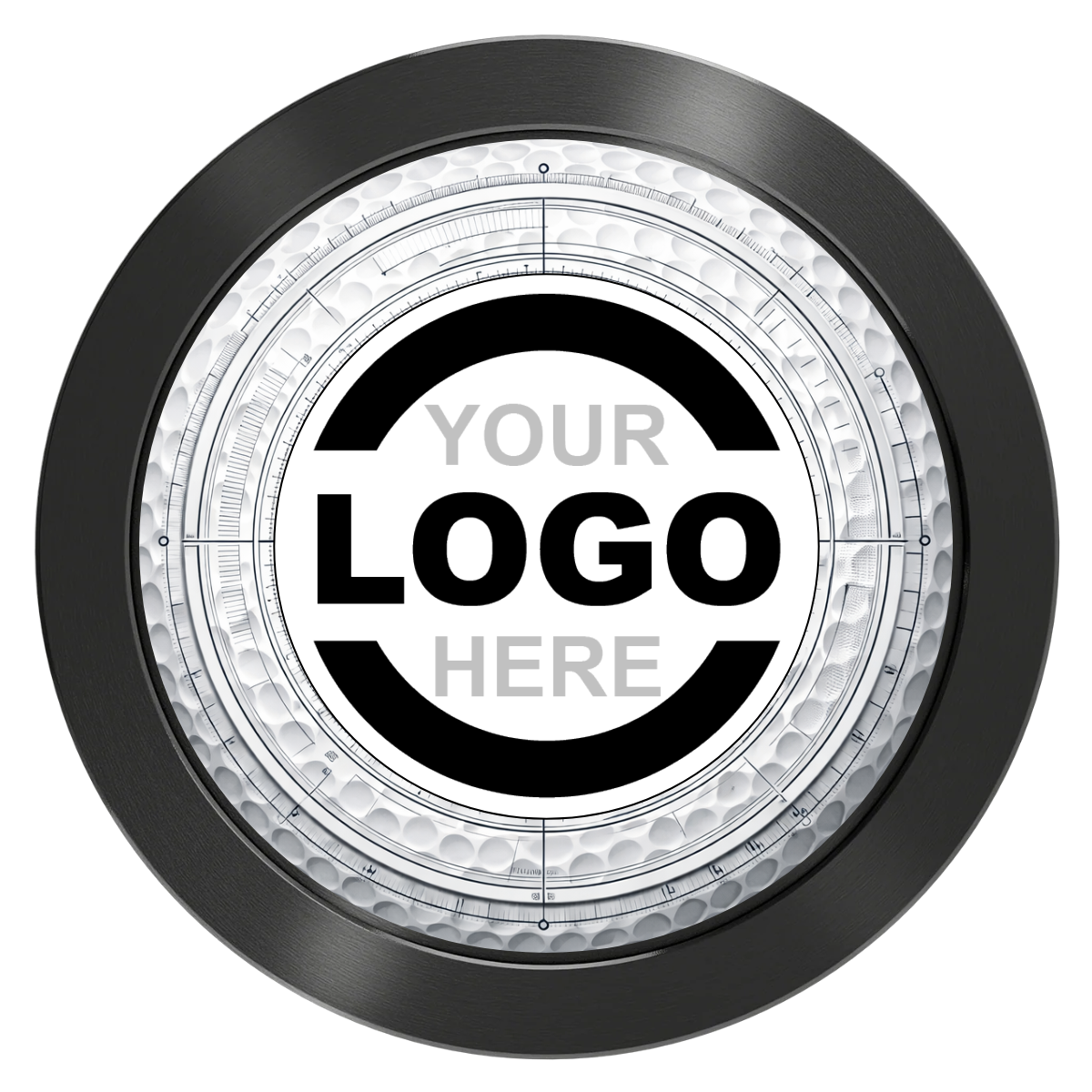 Ball Marcus Jr. Aluminum Poker Chips - Black - Back