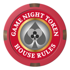 Stacked Suits Composite & Metal Hybrid Poker Chips - Red - Back