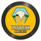 Birdy Bevy Aluminum Poker Chips - Black - Back