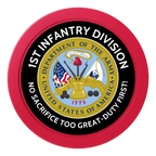1st Infantry Division 2" Oversized Poker Chips - Red - Back