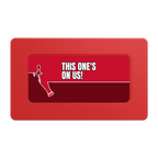I'd Tap That Rectangular Poker Chip Plaques - Red - Front