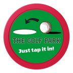 Golf Slogan 2" Oversized Poker Chips - Red - Front