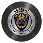K-9 Trent Aluminum Poker Chips - Black - Back