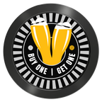Double Pint Aluminum Poker Chips - Black - Back