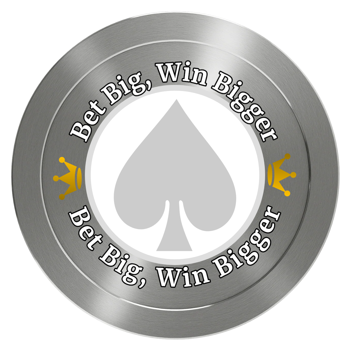 Casino Royale Aluminum Poker Card Guards - Silver - Back
