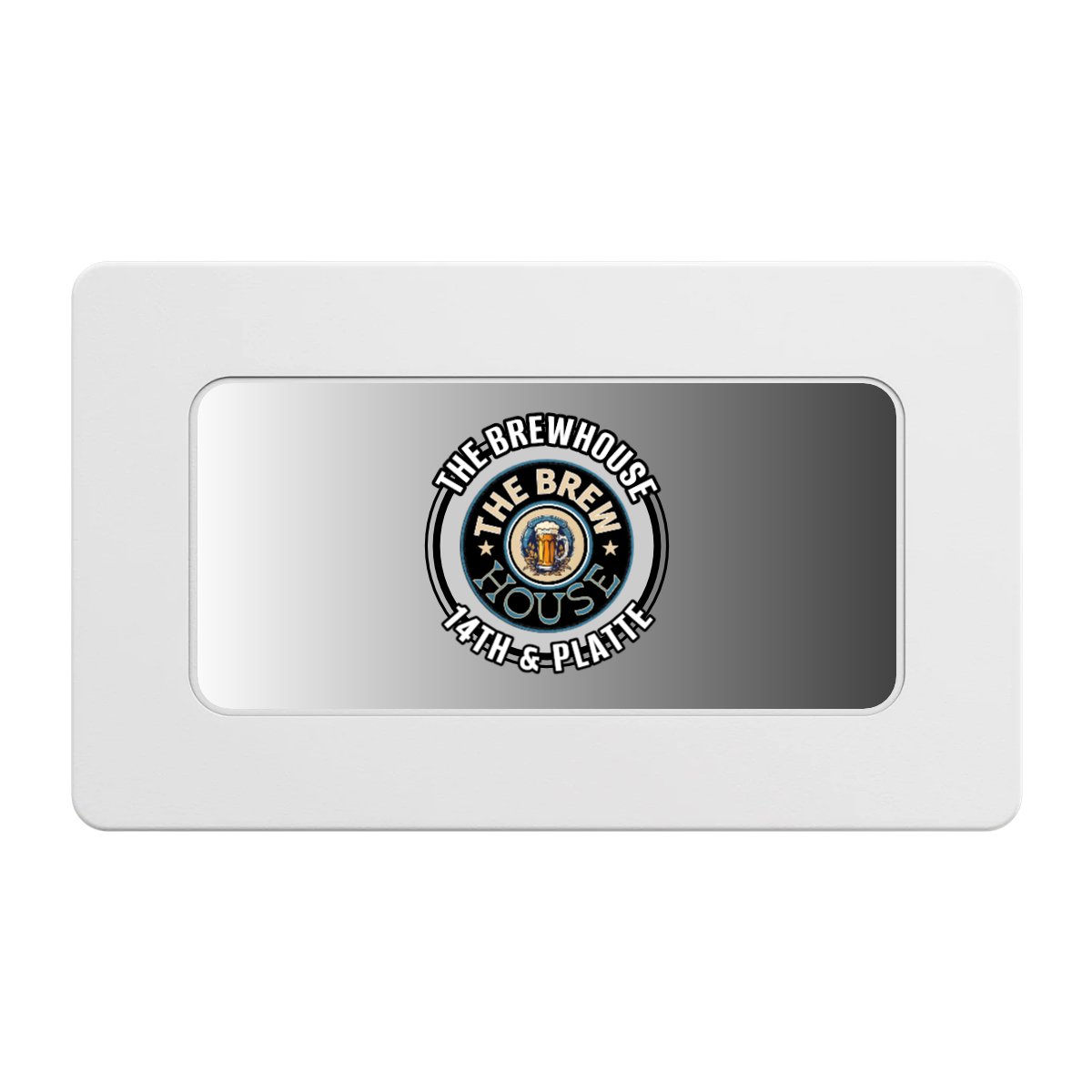 Ice Cold Beer Drink Token Rectangular Poker Chip Plaques - White - Back