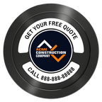Acme Construction Aluminum Poker Chips - Black - Back