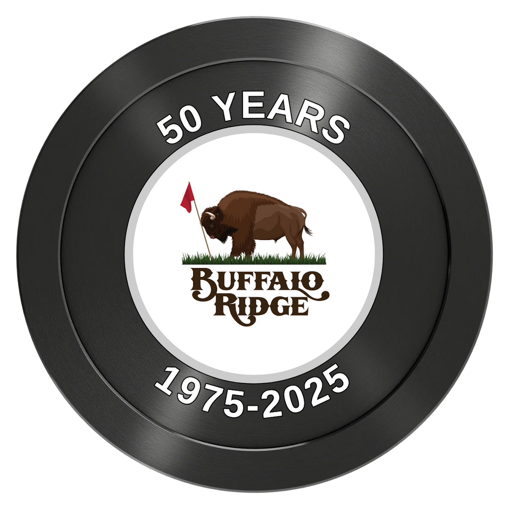 Branded Golf Pro Shop Aluminum Poker Chips - Black - Back