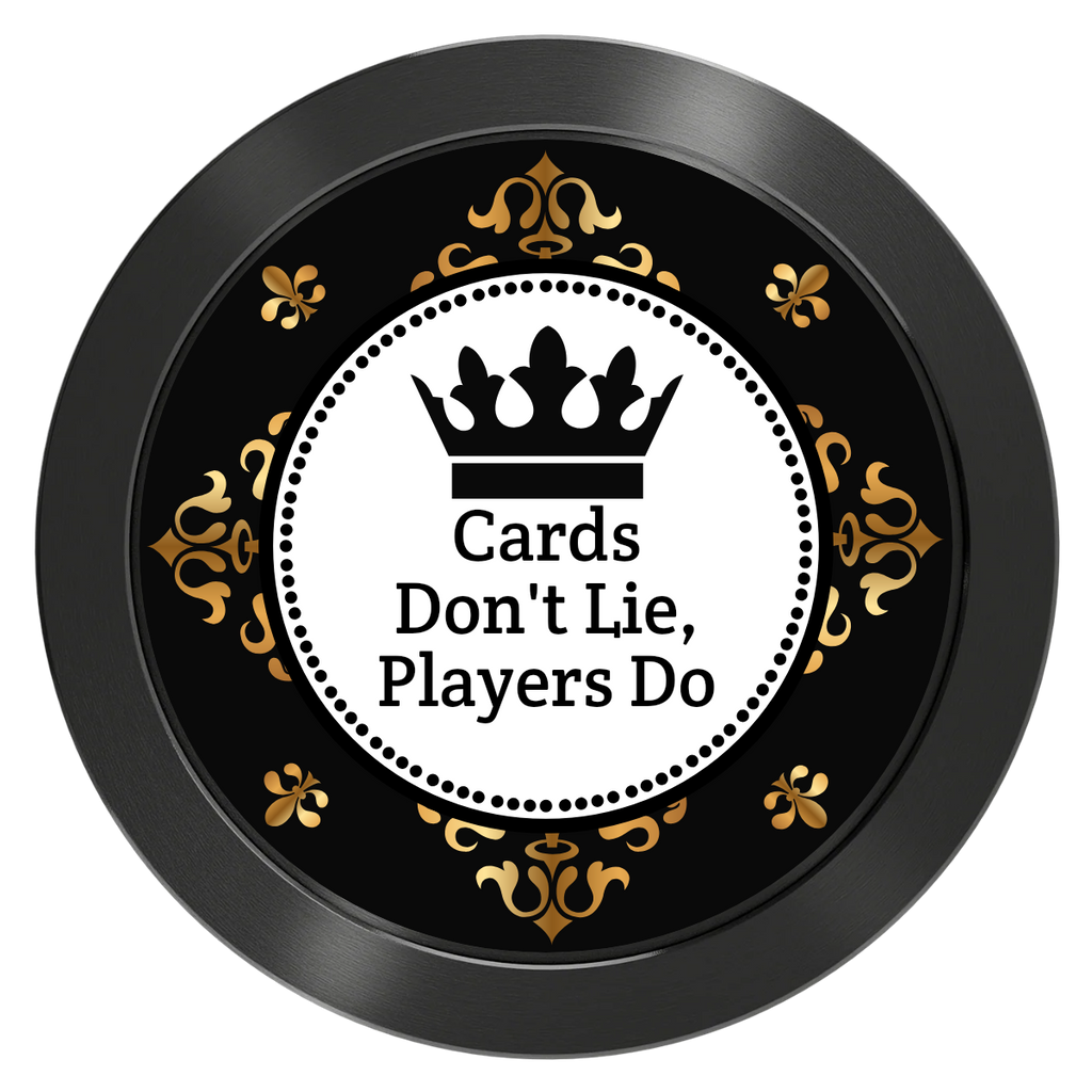 Monaco #001 Aluminum Poker Card Guards - Black - Back