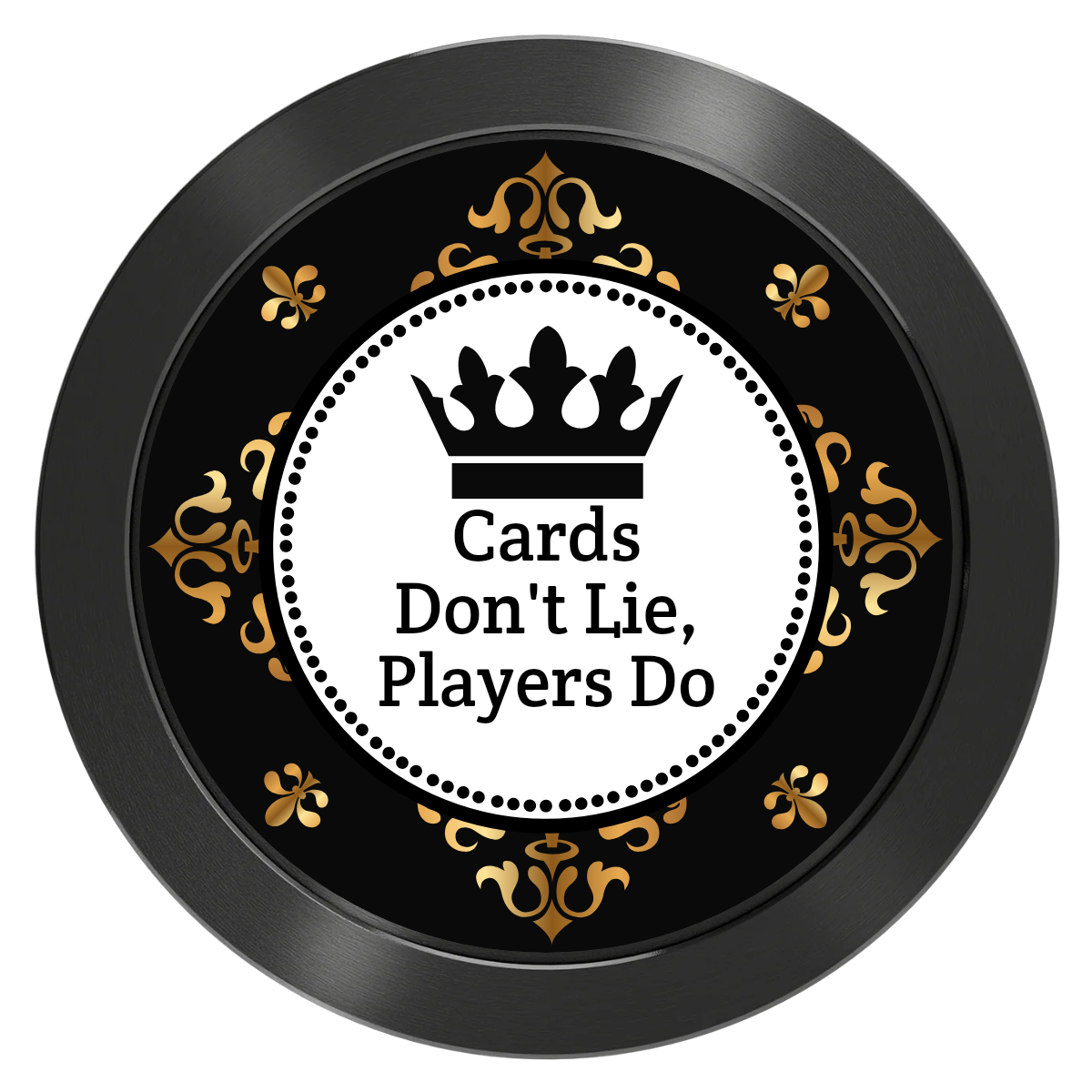 Monaco #001 Aluminum Poker Card Guards - Black - Back