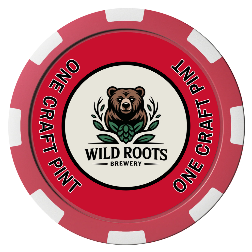 Drink On Us Magnetic Composite Poker Chips - Black / 8 Spot - Back