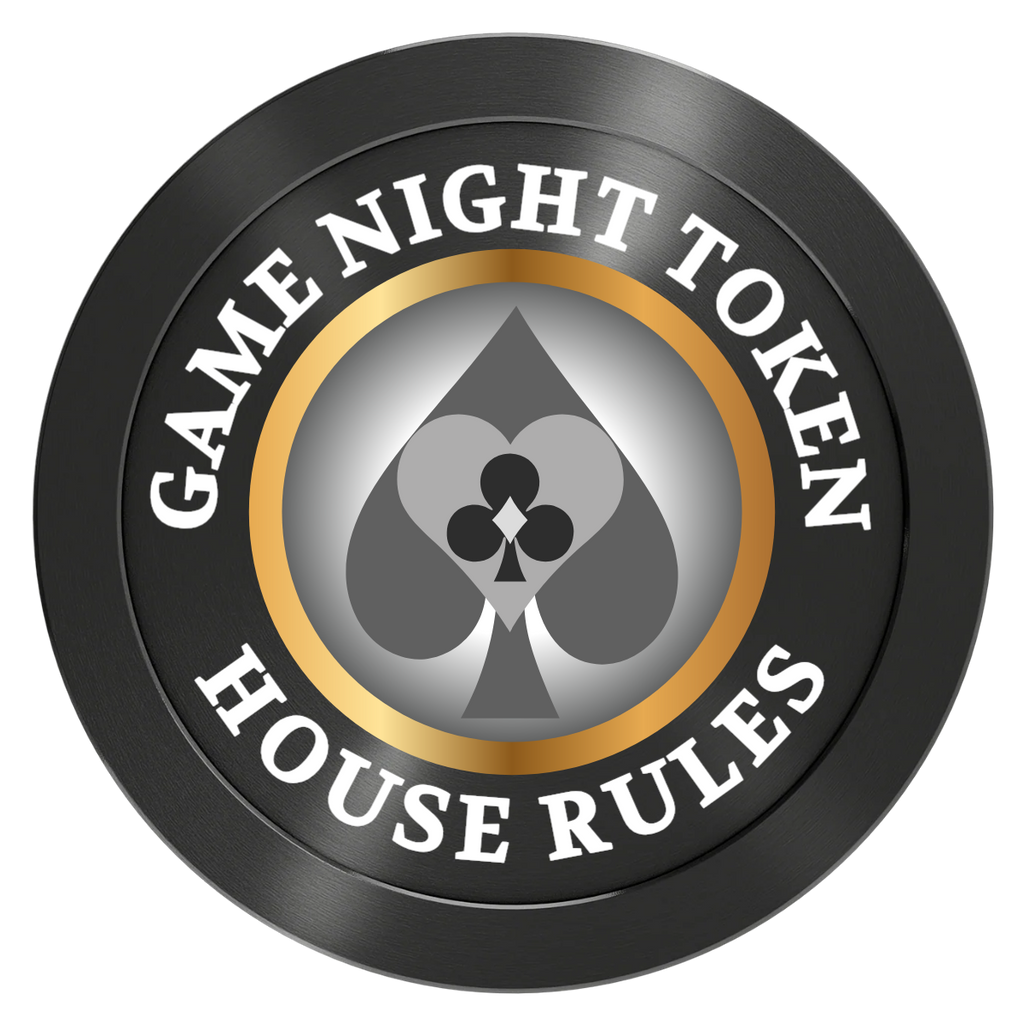 Stacked Suits Aluminum Poker Chips - Black - Back