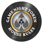 Stacked Suits Aluminum Poker Chips - Black - Back