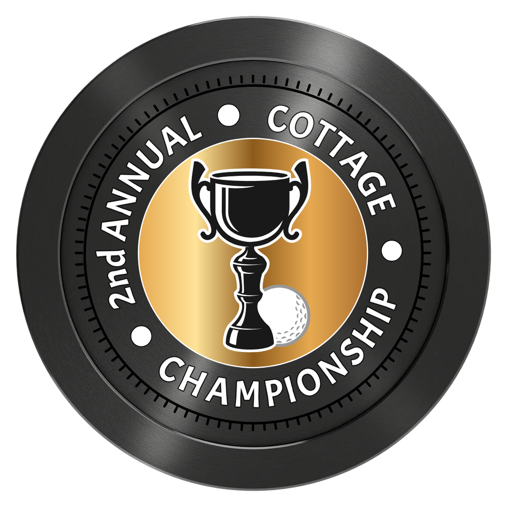 Club Champion Aluminum Poker Chips - Black - Front