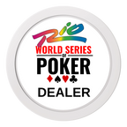 WSOP 2" Composite Dealer Button - White - Back