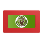 The Golfer Rectangular Poker Chip Plaques - Red - Back