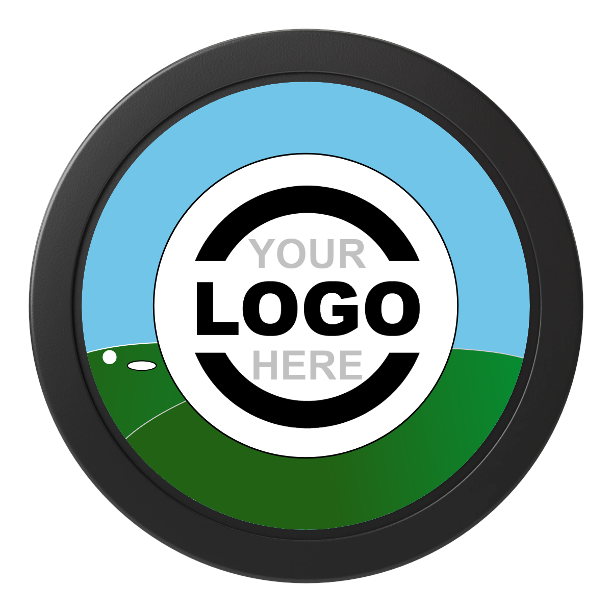 Going Golfing Today 2" Oversized Poker Chips - Black - Back
