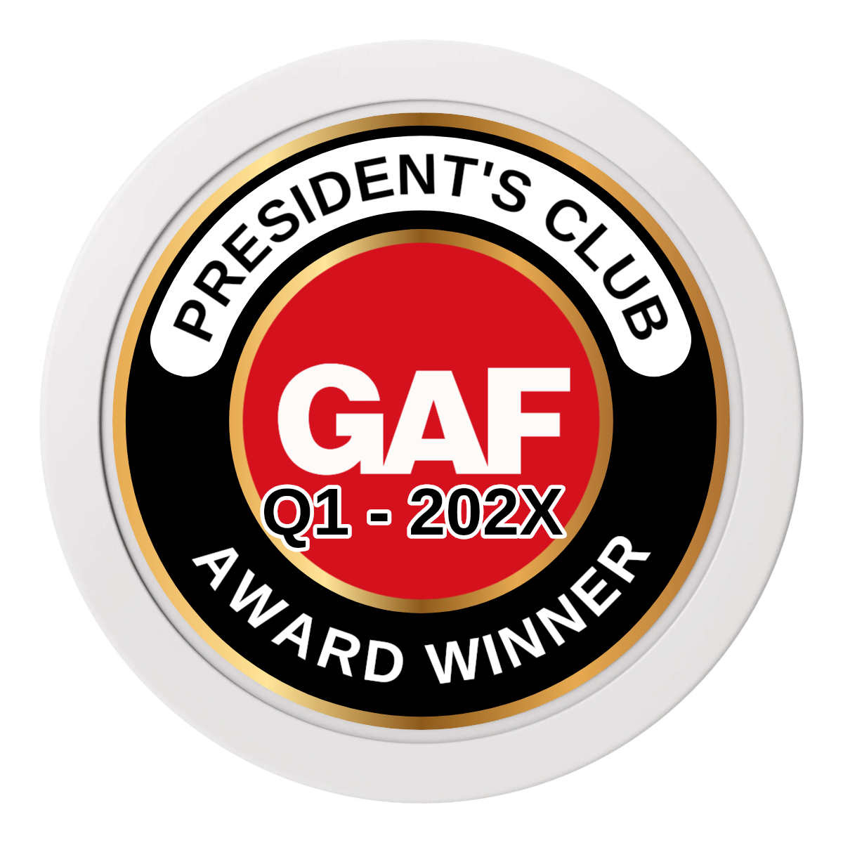 President's Club 2" Oversized Poker Chips - White - Back