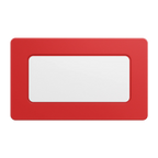 Create Your Own Rectangular Poker Chip Plaques - Red - Front