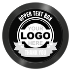 Lower Banner Aluminum Poker Chips - Black - Back