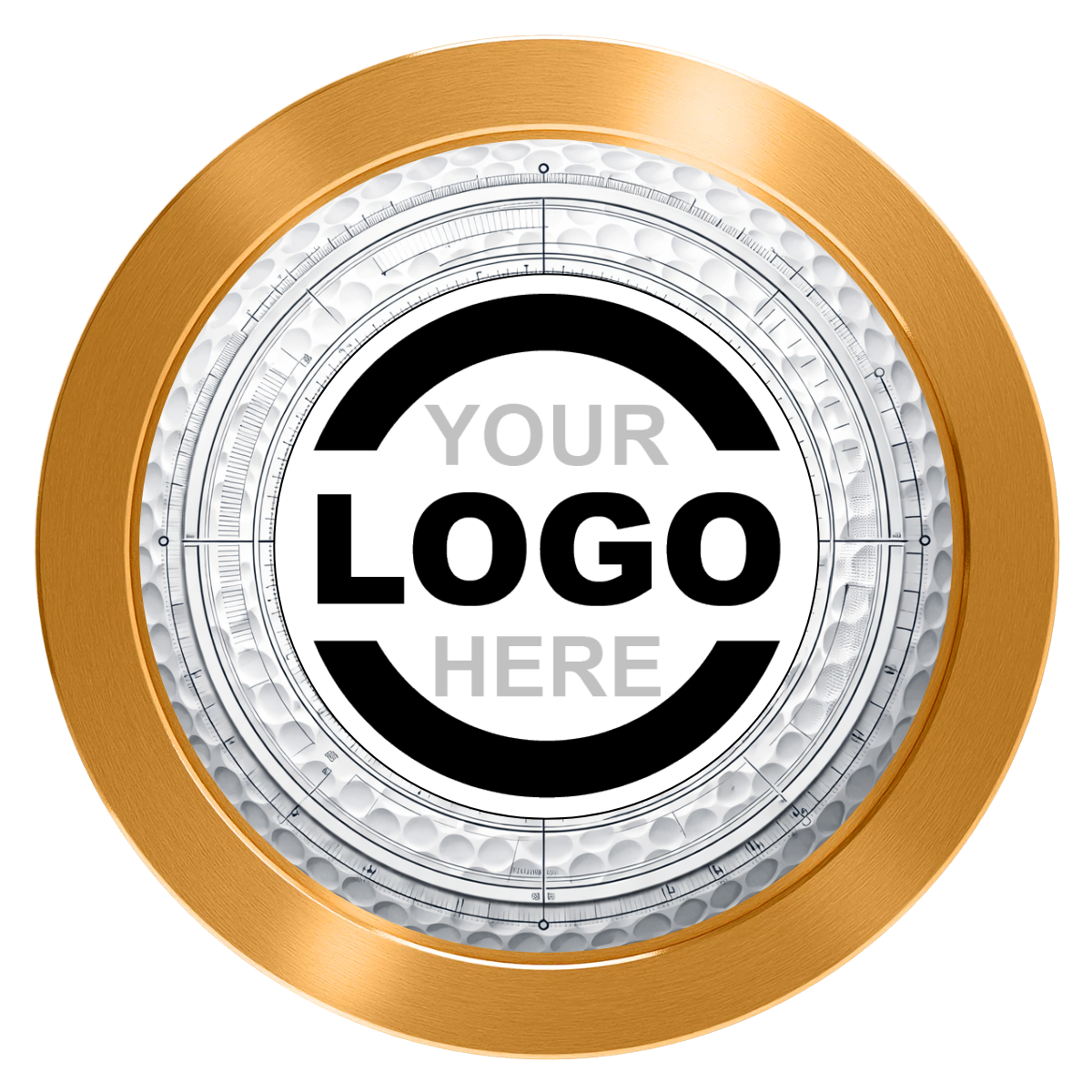 Ball Marcus Jr. Aluminum Poker Chips - Gold - Back