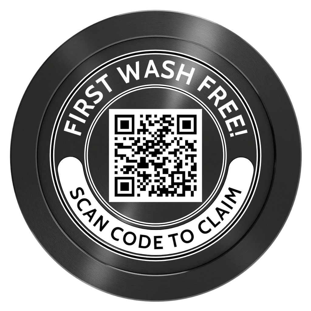 Car Wash Promotion Aluminum Poker Chips - Black - Back