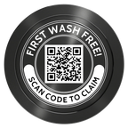 Car Wash Promotion Aluminum Poker Chips - Black - Back