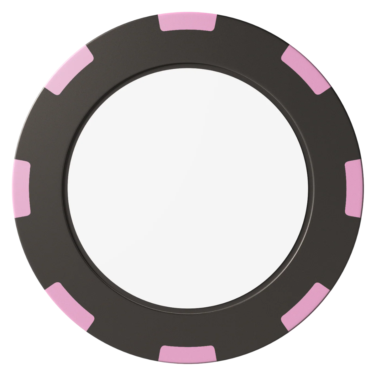 Create Your Own Clay Poker Chips - Black / 8 Spot (2 Tone) / 40mm - Back