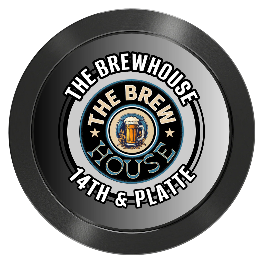 Ice Cold Beer Drink Token Aluminum Poker Chips - Black - Back