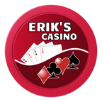 Erik's Casino 2" Composite Dealer Button - Red - Back