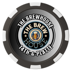 Ice Cold Beer Drink Token Magnetic Composite Poker Chips - Black / 8 Spot - Back