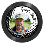 Gary's Ball Aluminum Poker Chips - Black - Back