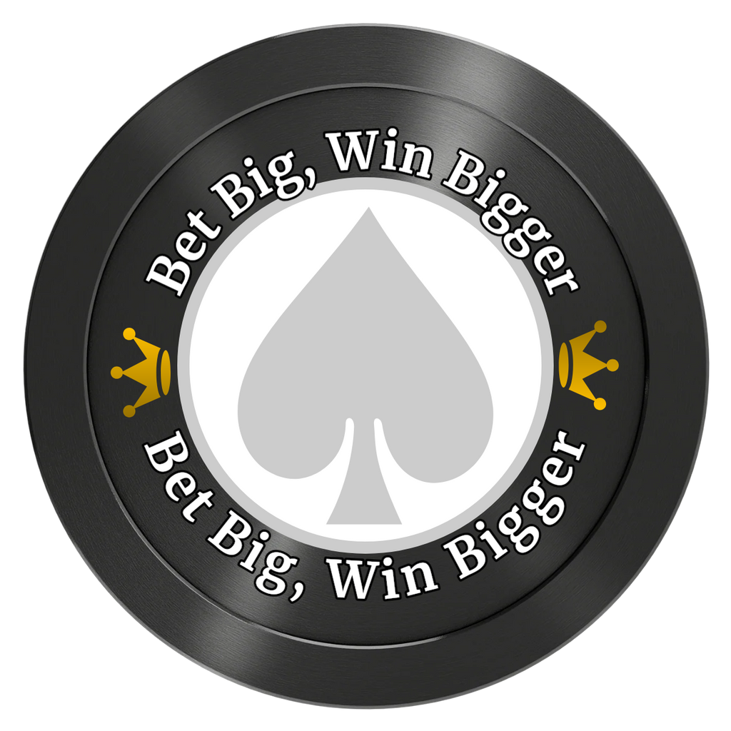 Casino Royale Aluminum Poker Card Guards - Black - Back
