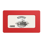 Riverboat Poker Room Rectangular Poker Chip Plaques - Red - Back