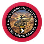 Army Airborne 2" Oversized Poker Chips - Red - Front