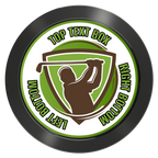 The Golfer Aluminum Poker Chips - Black - Front