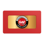 President's Club Rectangular Poker Chip Plaques - Red - Front