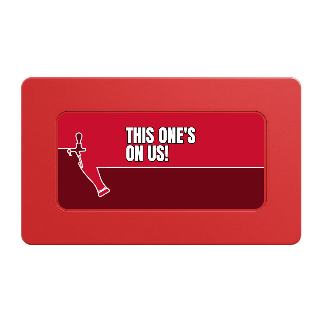 I'd Tap That Rectangular Poker Chip Plaques - Red - Back