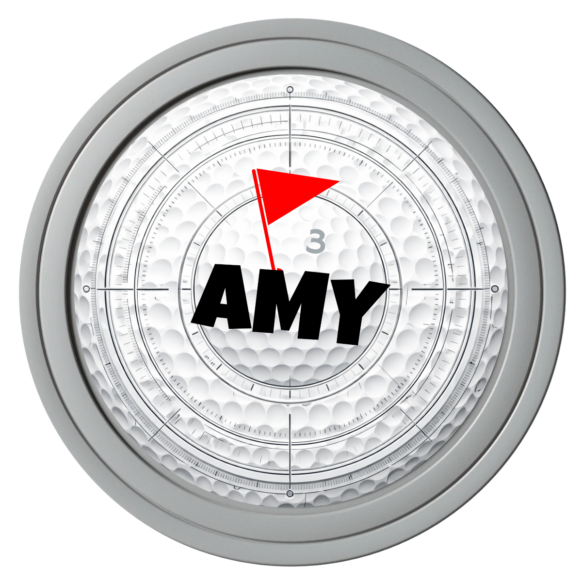 Ball Marcus Jr. Composite Poker Chips - Gray / Solid - Front