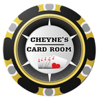 Cheyne's Card Room Clay Poker Chips - Black / Monte Carlo / 40mm - Front
