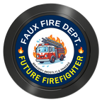Future Firefighter Aluminum Poker Chips - Black - Front