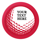 Hole In One 2" Oversized Poker Chips - Red - Back