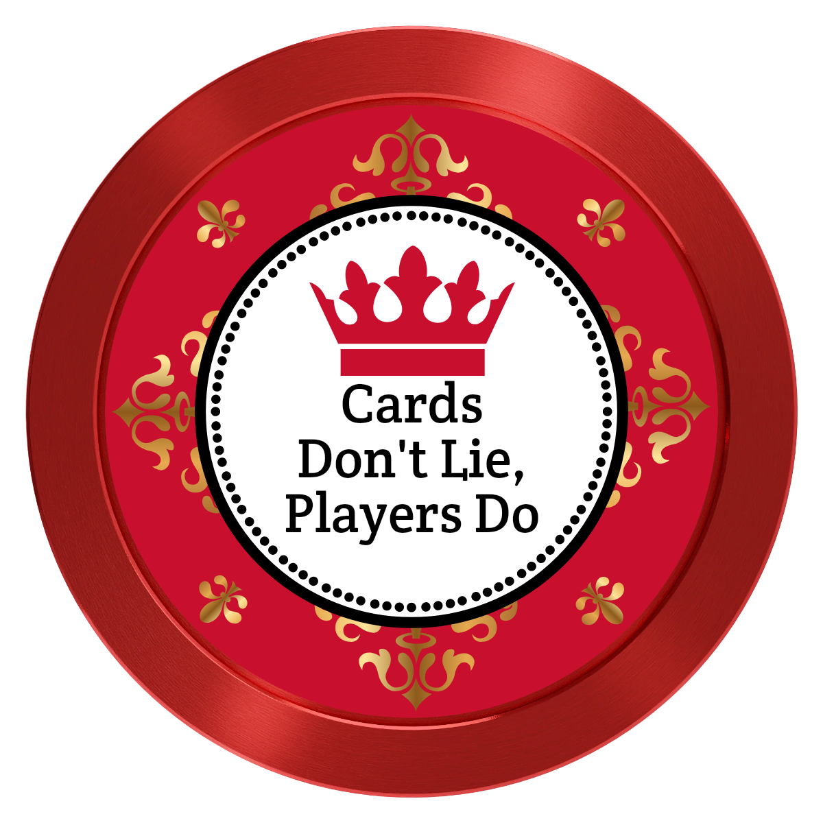 Monaco #001 Aluminum Poker Card Guards - Red - Front